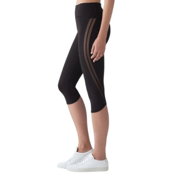 Lululemon Womens 4 Sun Setter Crop 17" Black  Color - Picture 1 of 14